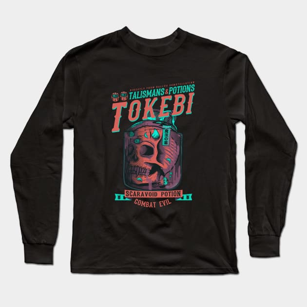 Tokebi's Skull Potions and Talismas Long Sleeve T-Shirt by TOKEBI